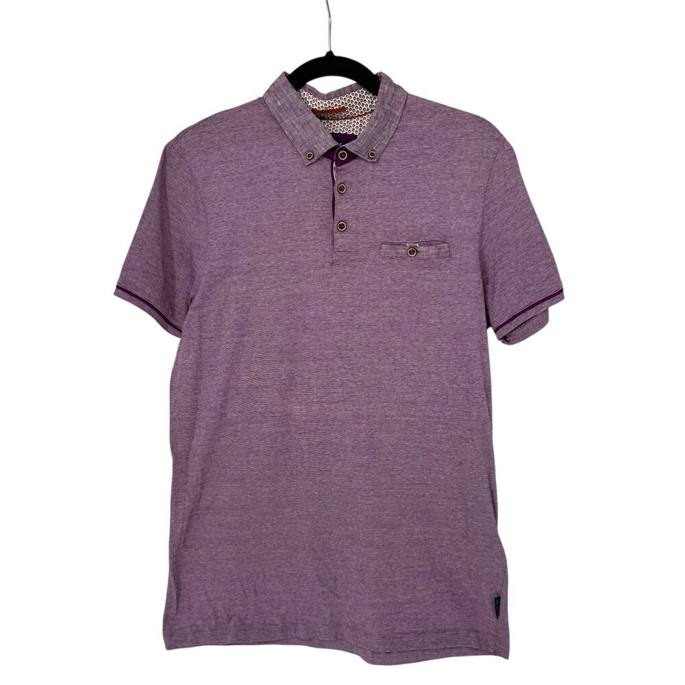 Ted Baker London Women's Purple Polo Shirt Size 4 (10)
